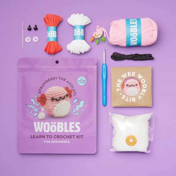 Strawberry the Axolotl Crochet Kit - Image 2