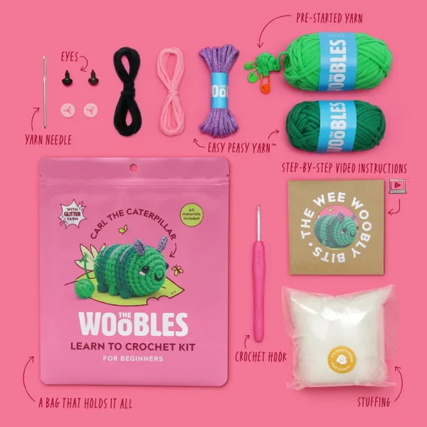 Carl the Caterpillar Crochet Kit - Image 4
