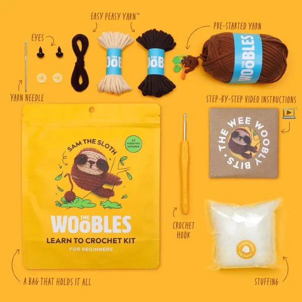 Sam the Sloth Crochet Kit - Image 3
