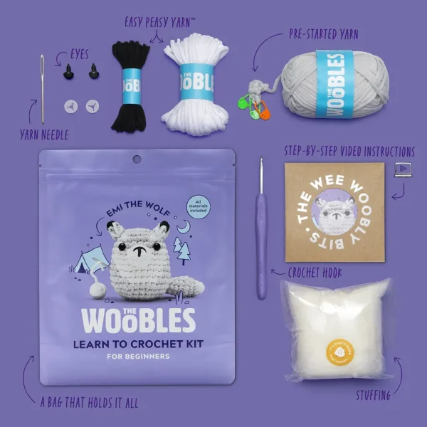 Emi the Wolf Crochet Kit - Image 3