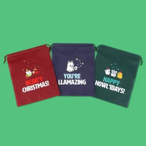 Holiday Drawstring Gift Bags
