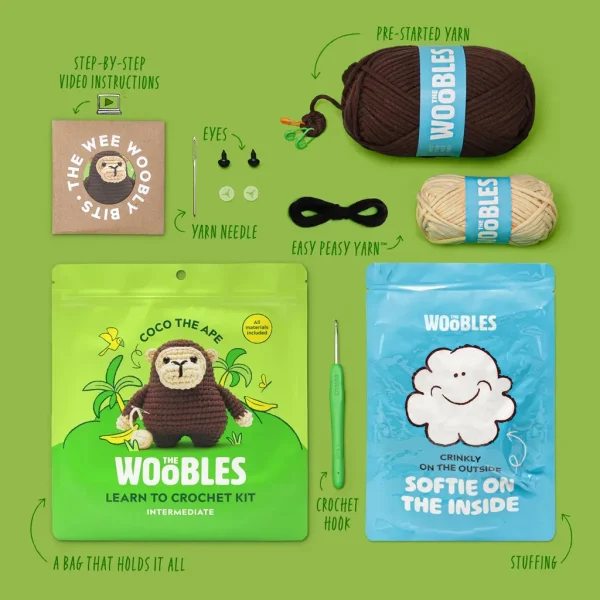 Coco the Ape Crochet Kit - Image 3